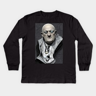 Cyberpunk Aleister Crowley The Great Beast of Thelema painted in a Surrealist and Impressionist style Kids Long Sleeve T-Shirt